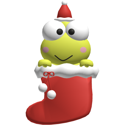 Christmas Keroppi Kitty Sock
