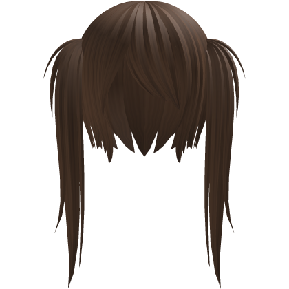messy brown twintails Roblox item