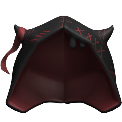 Demon Vampire Hood (Black & Red)