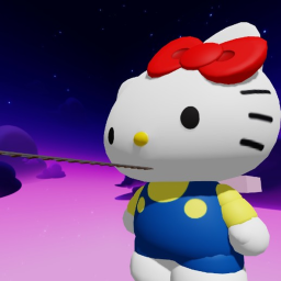 Cart Ride Into Hello Kitty
