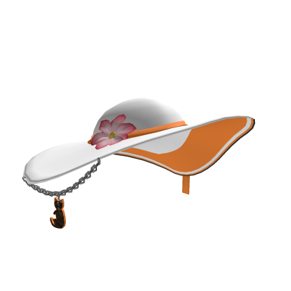White&Orange Sunhat