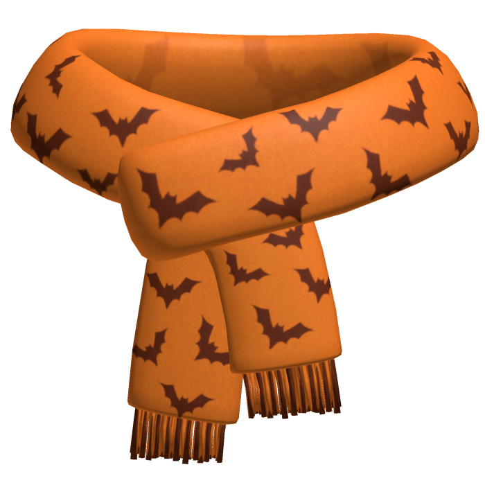 halloween bat scarf