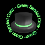 -Green Banded Crew-
