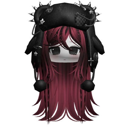 Wispy Scene Cut W/ Punk Ushanka Burgundy Leopard