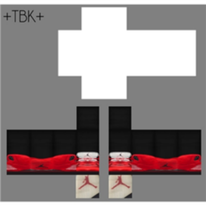 Red Jordan Shoes! Roblox decal