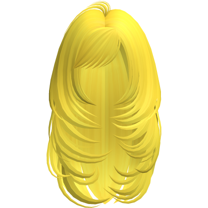 Long Butterfly Layered Hair (Yellow) Roblox item