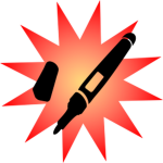 Black marker