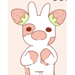 Strawberry cow shorts on YT