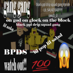 black ppl drip squad gang #pride