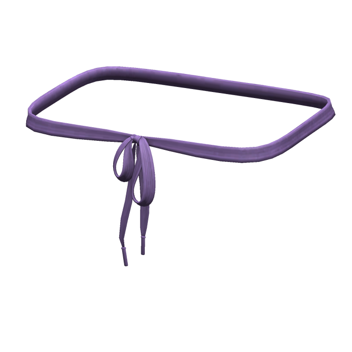 -',ৎ Purple Thrifted Shoelace Belt (3.0)