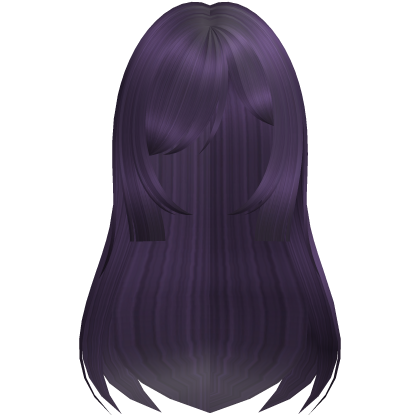Cute Long Layered Hair (Purple) Roblox item