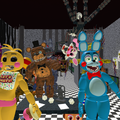 FNaF 2 All Animatronic Office and Hallway Poses