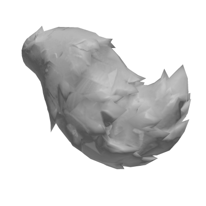 Fluffy SILVER Furry Fox Tail [PBR]