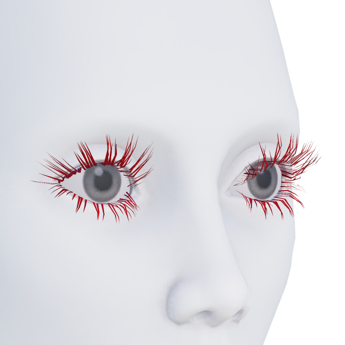 Red Eyelashes