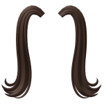Preppy Girl Pigtail Extensions Brown