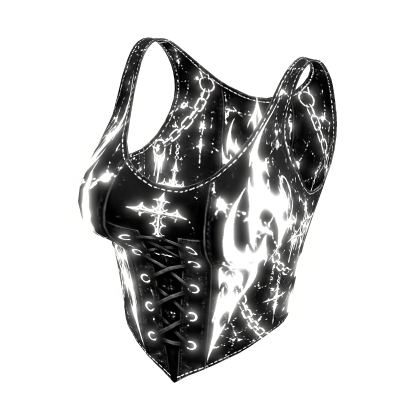 ✅Glowing Emissive Goth Corset Tank Top✅