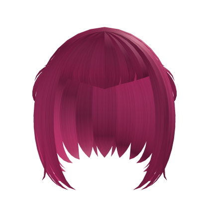 Hot Pink gothic vampire short bob with pigtails