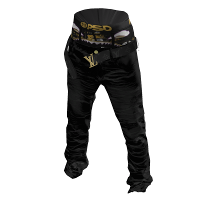Jeans w/ LV Belt