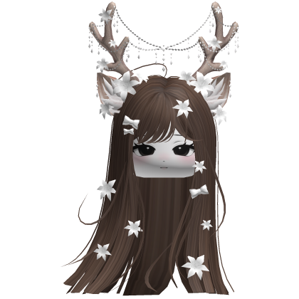Ethereal Christmas Fairy Fawn Hair w/ Antlers