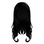 ♡꒰long wavy hair in black꒱