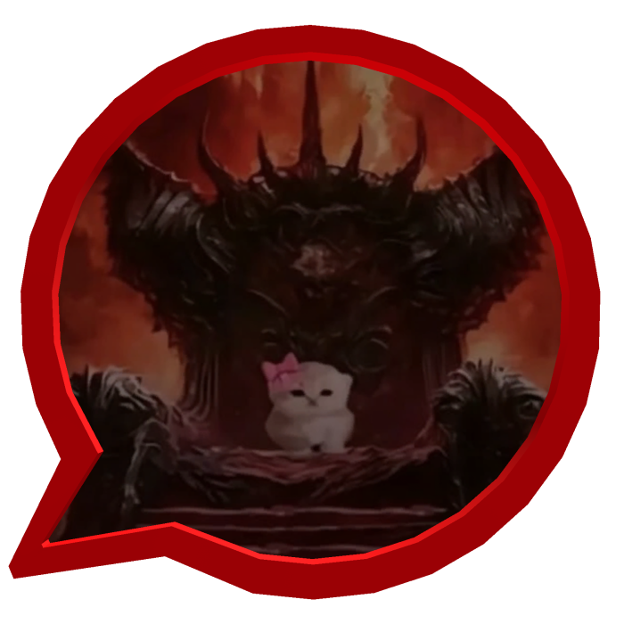 Red Circle   Evil Kitty Throne Meme 