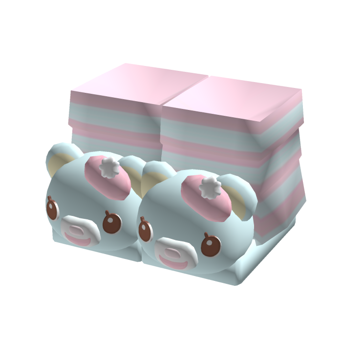 Cute mezzo piano beri-chan pink striped slippers