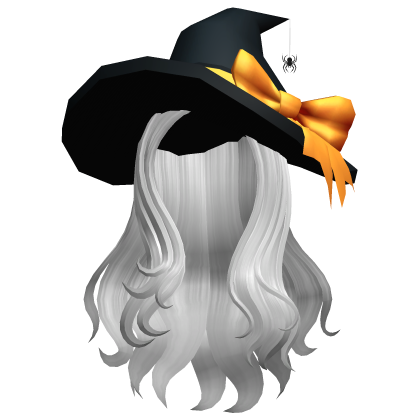 Halloween Long Wavy Witch Hair White