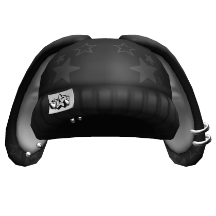Y2K Bunny Star Beanie w/ Piercings [Black] Roblox item