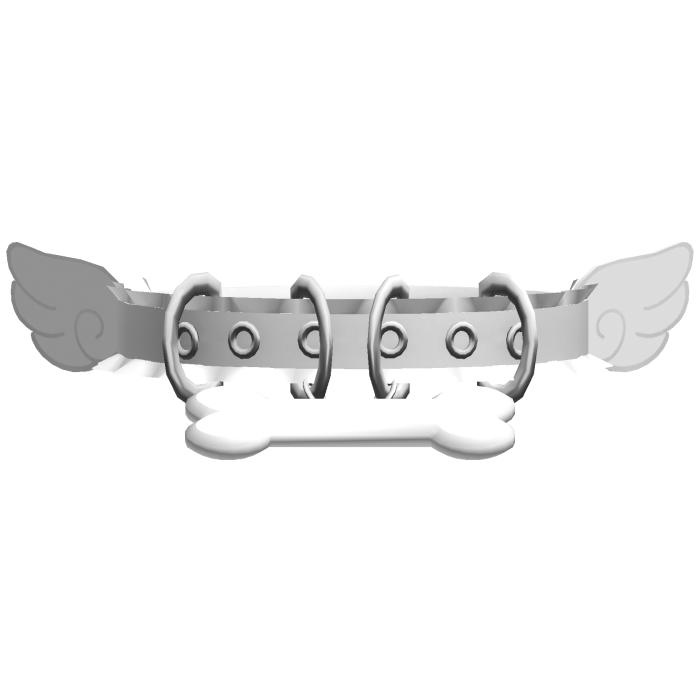 Kawaii Angel Puppy Cute Collar in White 𖹭 .ᐟ