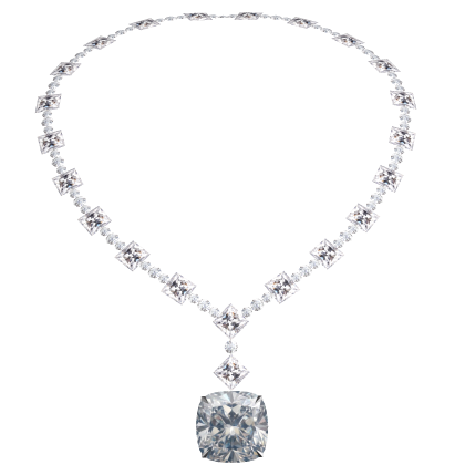 Kim's Silver Diamond Necklace Roblox item