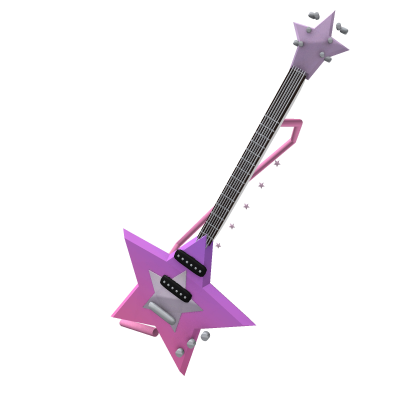 Y2K Pink Star Guitar