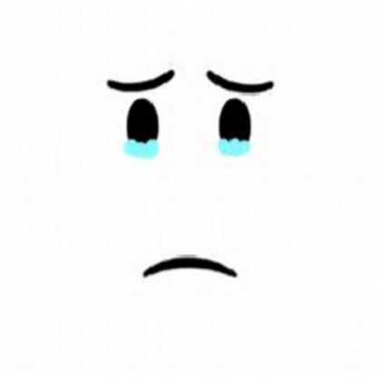 Crying face Roblox decal