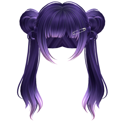 Long Anime Idol Twintails Galaxy w/ Safety Pin Roblox item
