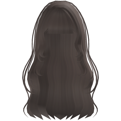 cute wavy hime long doll hair in dust brown Roblox item