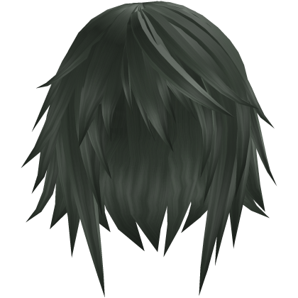 short straight emo hair (zombie green)