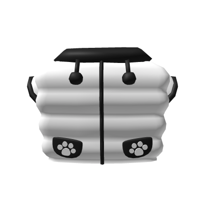 pufferjacketwhitewblackhood