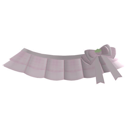 ‿ ♡ ۫ cute plaid strawberry ruffle skirt , pink Roblox item
