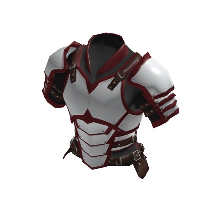 White Red Medieval Armor Chestplate thumbnail