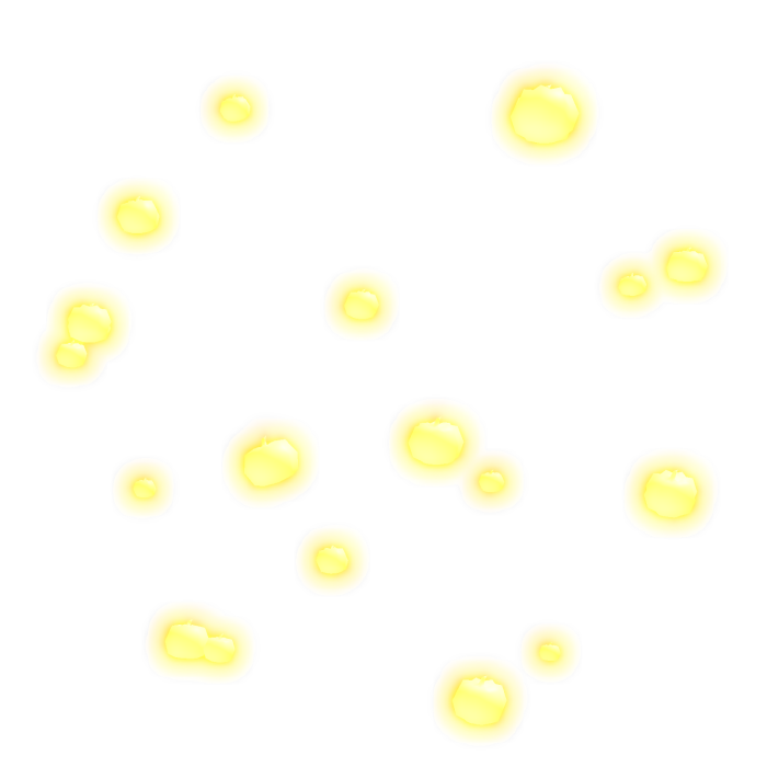 Emissive Floating Orange Pumpkins