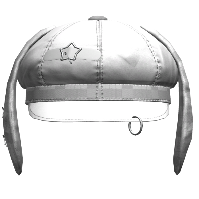 Kawaii Bunny Cap White