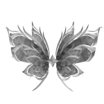 Snowy Majestic Butterfly Wings