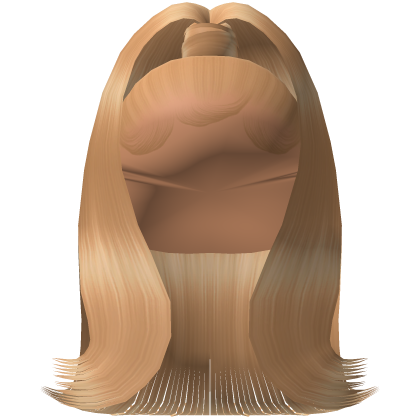Sleek Flipped Out Ponytail w/ Edges (Blonde)