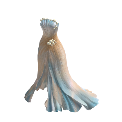 ♾️ White Pearl Shell Dress