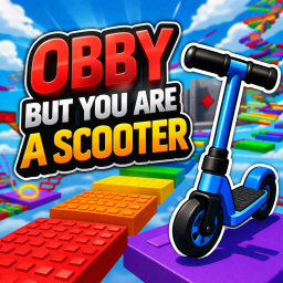 obby but you are a scooter 🛴