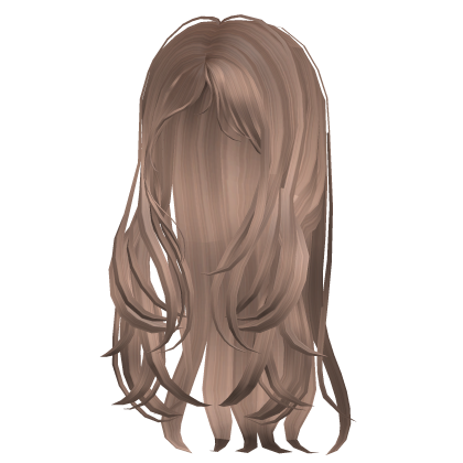 messy mysterious long hair milk tea Roblox item