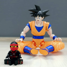 GOKU/NINJAGO CHARACTER GET CHASED BY SPONGEBOB