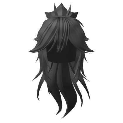 Samurai Ponytail Hair - Gray Roblox item