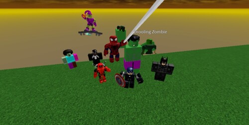 SUPER HEROS VS ZOMBIES!!!  (FREE ADMIN)