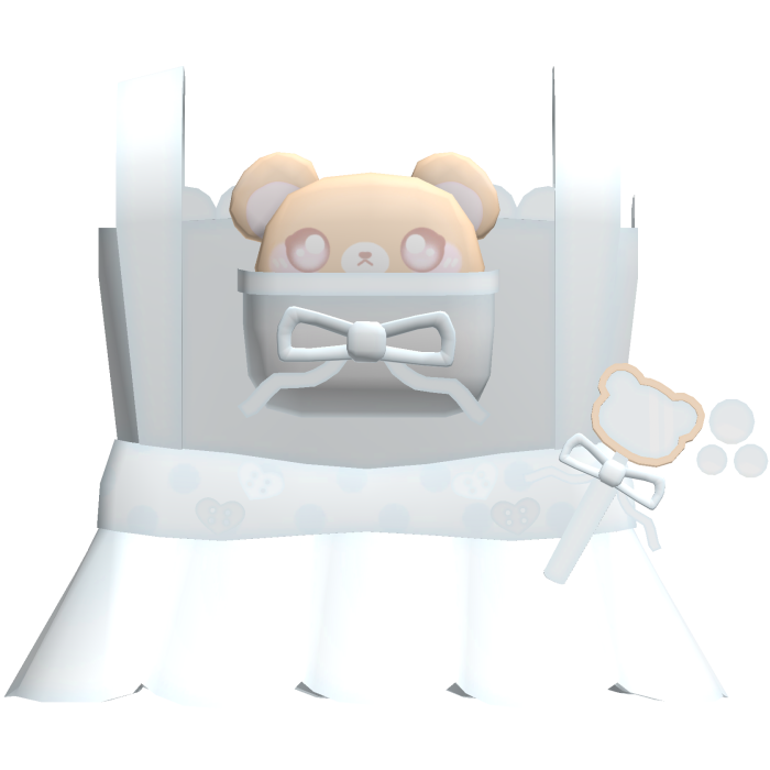 ♡ : blue cutecore silly bubbly bear dress