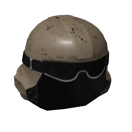 Maskless Helldivers SEAF Helmet Grunt Biege